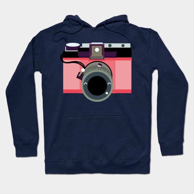 Pink Aesthetic Camera Hoodie by courtneylgraben